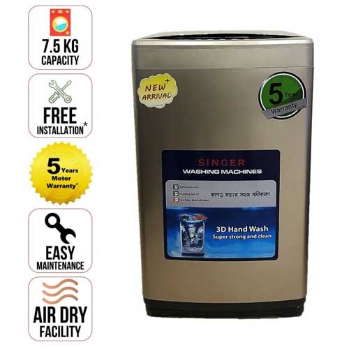 Singer Washing Machine Full Auto 7.5KG FW668ASPRO