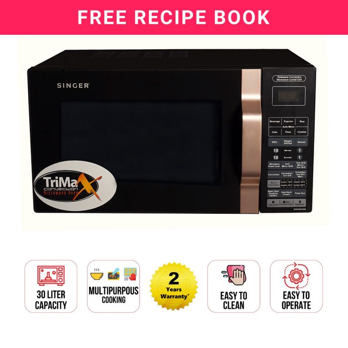 SINGER Microwave Oven  30 Ltr  SMW30GCB8