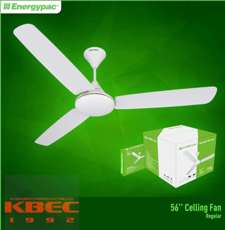 Energypac 56 inch noiseless ceiling fan, Energysaving 65w only